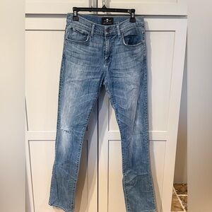 7 For All Mankind Luxe Performance “The Straight” Jeans | Size 29 | Light Wash